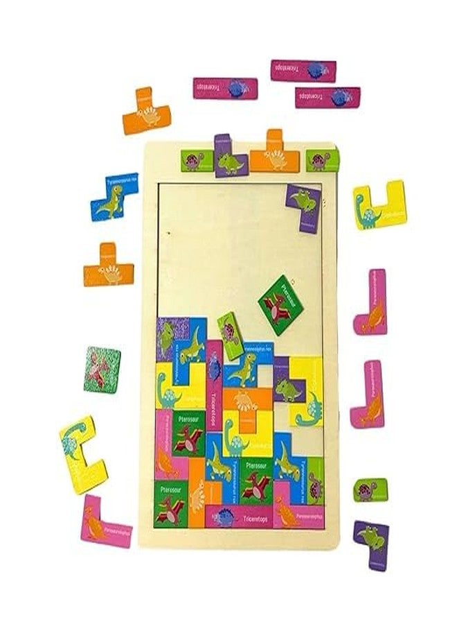 NEKSTY Wooden Peg Puzzle Toy Set | Animal and Fruit Theme| Educational Learning Toys for Toddlers and Kids | Montessori Activity Puzzle with Knobs | BPA-Free, Safe for Kids | Combo of 2 - Image 4